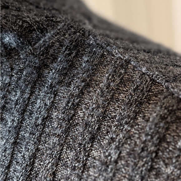 Athleta Ribbed Turtleneck Sweater Charcoal Gray Long Sleeve Size Small - Picture 3 of 6